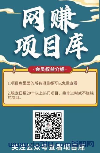 网赚项目库，每天更新十多个热门项目，赶紧上车！