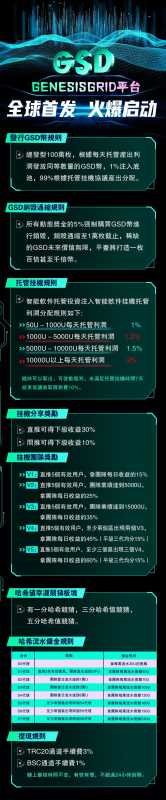 GSD基因网格首码项目,管道收益，一劳永逸